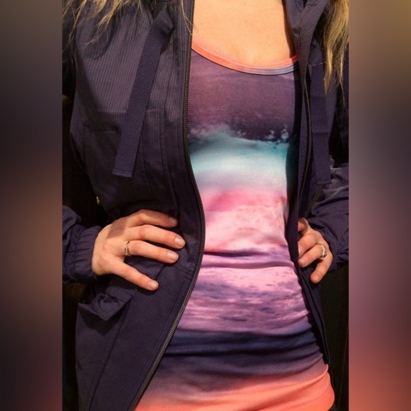 Lululemon Cool Tie Dye Running Workout Racerback Tank - Picture 9 of 10